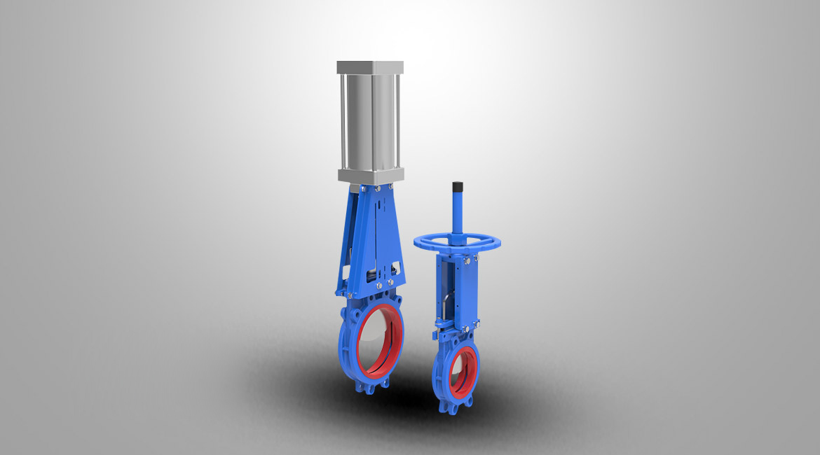 整体式双向无凹槽耐磨刀闸阀