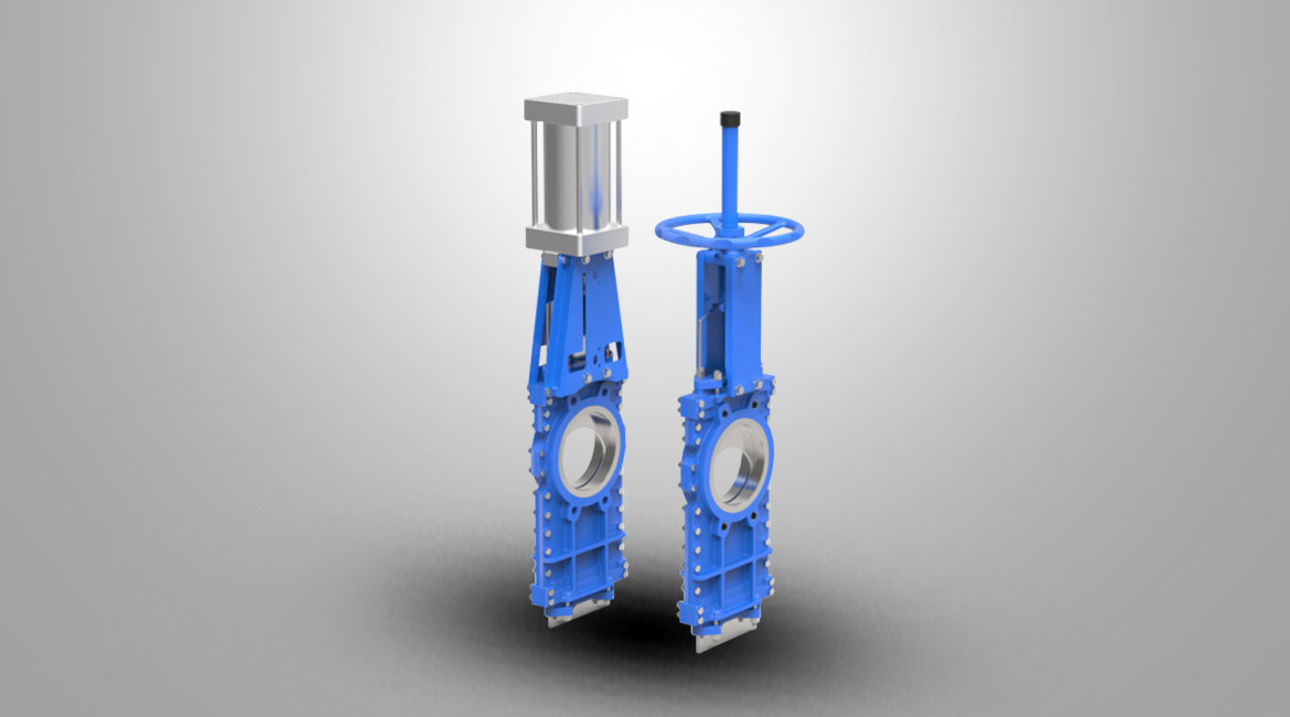 穿透式双向密封刀闸阀