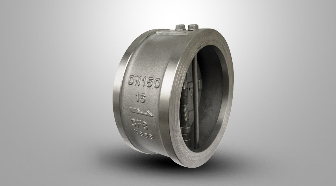 对夹连接双瓣旋启式止回阀