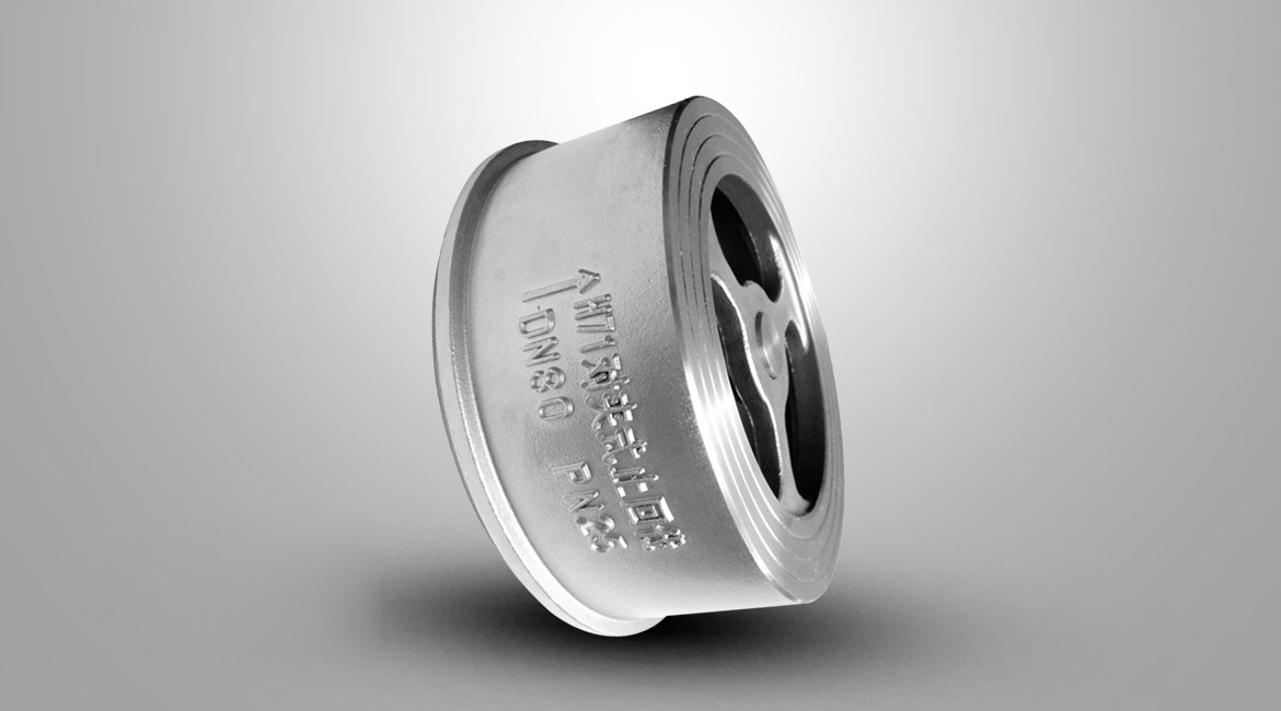 对夹连接升降式止回阀