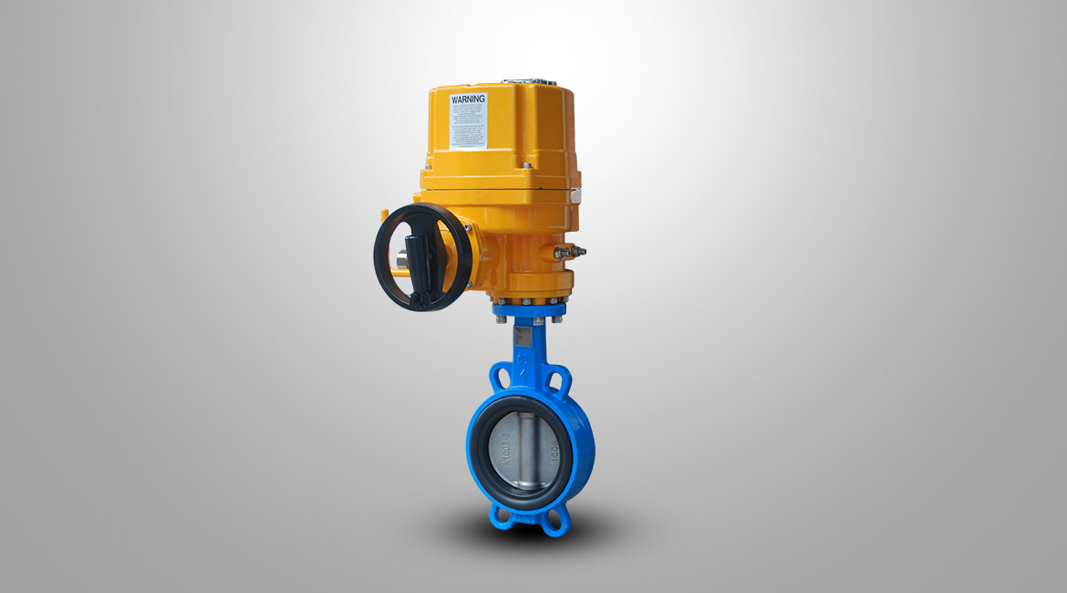 电动对夹式蝶阀