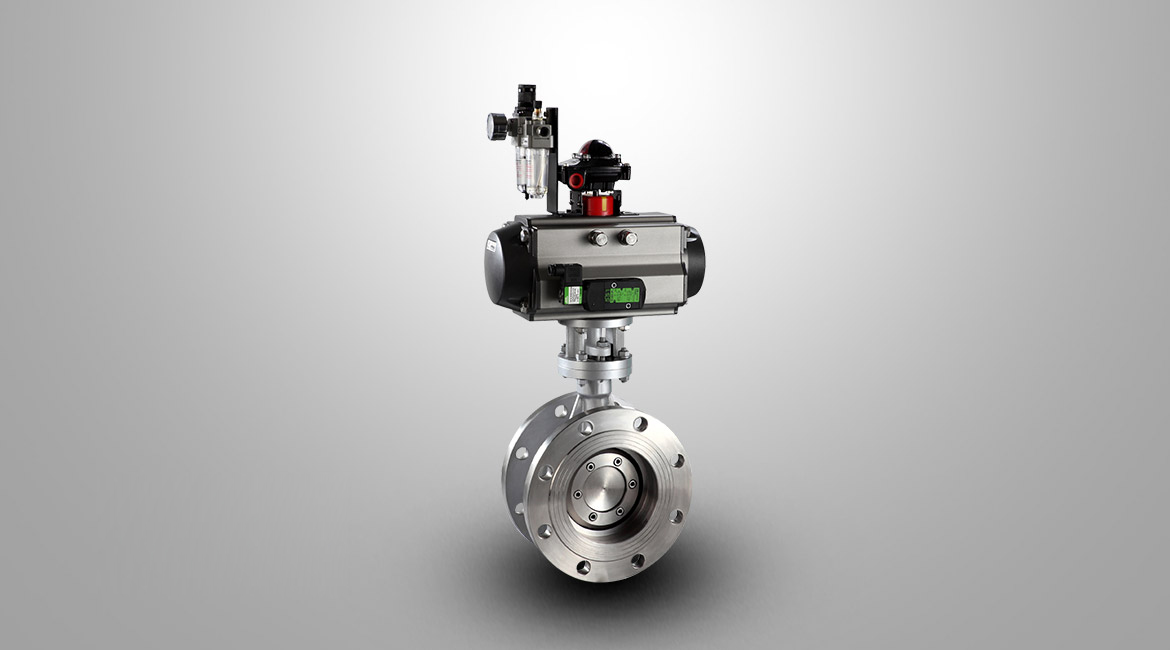 气动硬密封法兰蝶阀