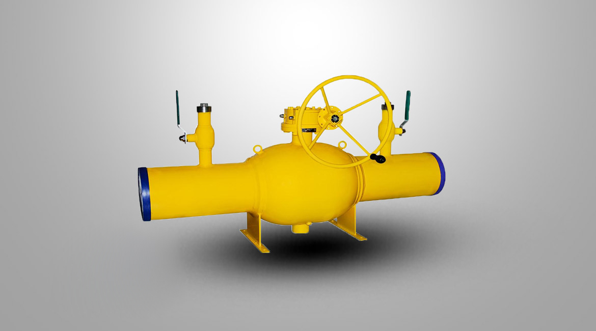 带袖管双放散式球形焊接球阀