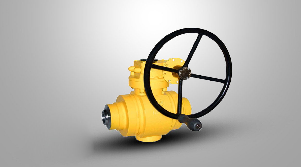 固定蜗轮式焊接球阀