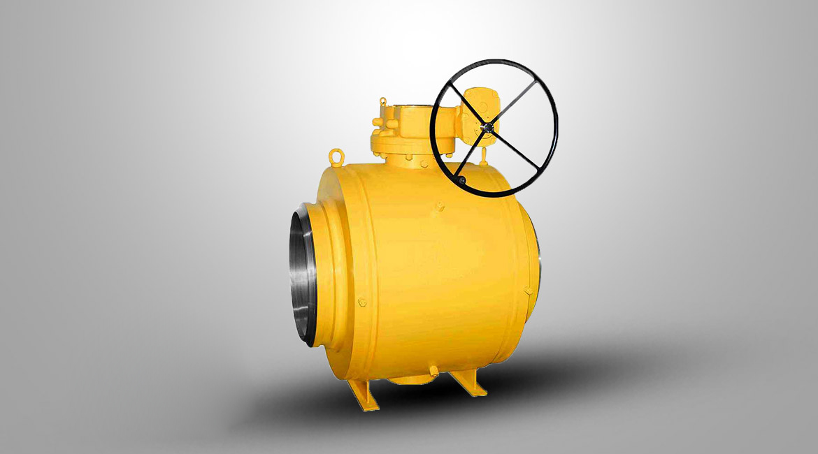 固定蜗轮式焊接球阀