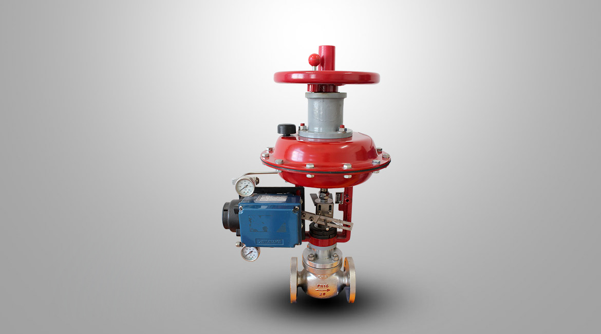 带手轮气动薄膜直通单座调节阀